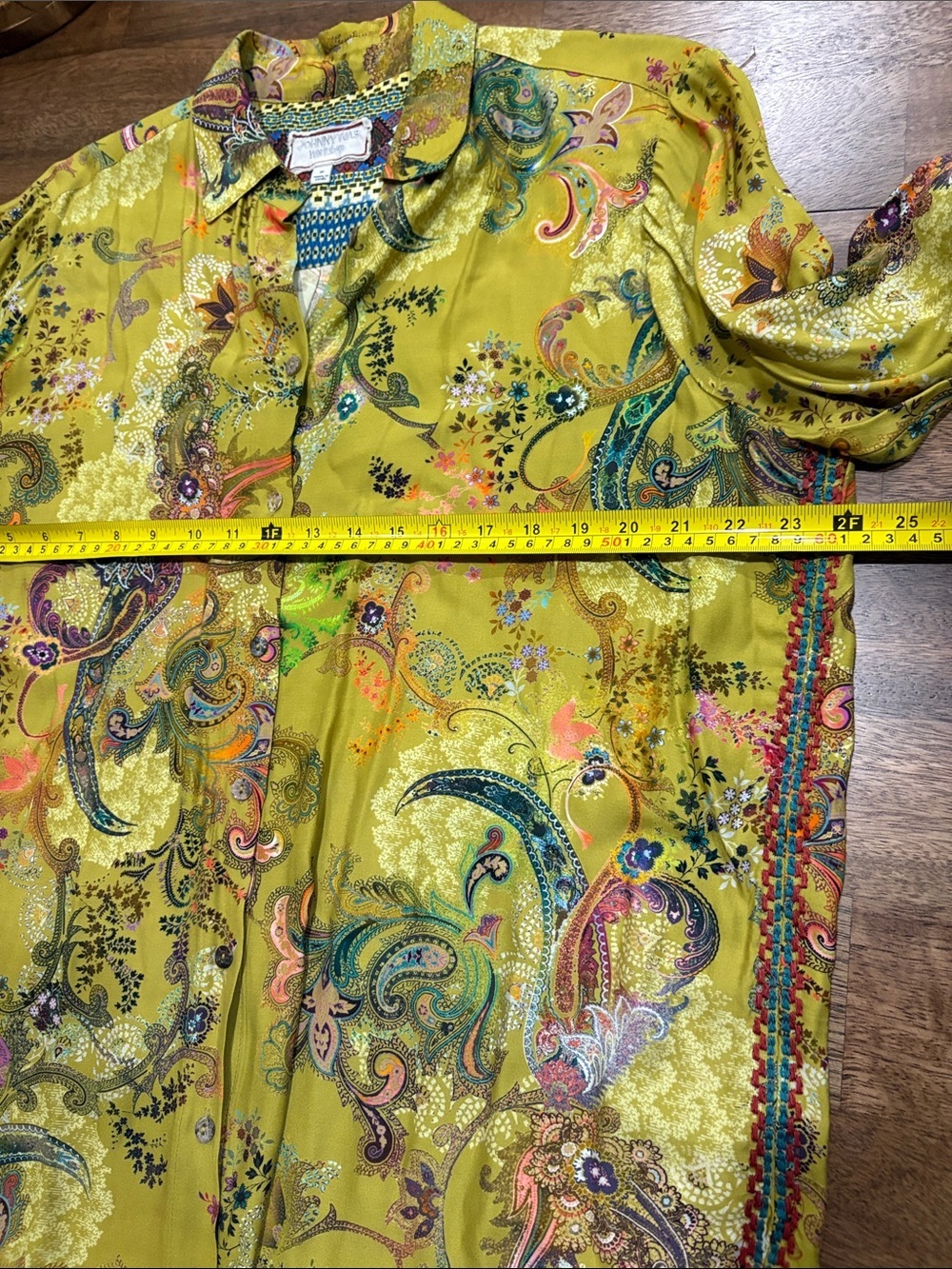 Johnny Was Workshop Button up blouse Top. Medium. Colorful - Picture 6 of 10